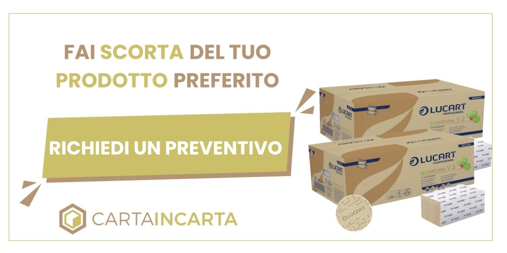 asciugamani Lucart natural