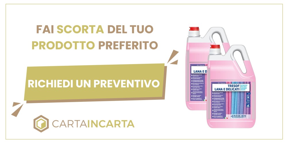 detergente lana e delicati Carta Incarta