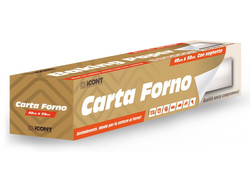 Carta da forno 50 metri Con box Cartaincarta