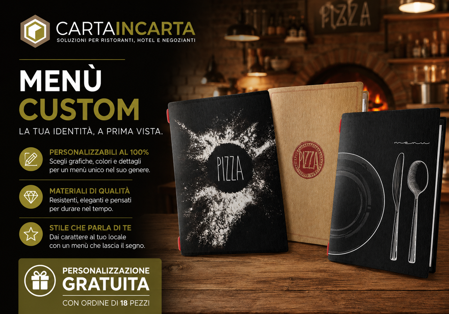 promo menu custom